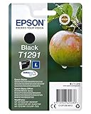 Epson 235M161 Original T1291 Apfel Tinte (SX420W BX320FW SX620FW BX/SX525WD BX625FWD BX305FW B42WD BX925FWD BX635FWD BX535WD SX435/440W BX630FW SX235W WF7015 7515 7525 3010 3520 3540) schw