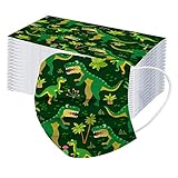 Bumplebee 50 Stück Kinder Mundschutz mit Motiv Bunt MNS Mund Nasenschutz Cartoon Druck Maske Tücher Atmungsaktiv Multifunktionstuch Bandana Halstuch S