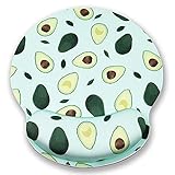 Mauspad mit Handgelenkstütze, Ergonomisches Mauspad Langlebige und Komfortable Große Rutschfeste Handgelenkstütze für Spiele, Computer, Laptops und Das Home Office (Avocado)