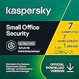 Kaspersky Small Office Security 8 | 7 Geräte 7 Mobil 1 Server | 1 Jahr | Windows/Mac/Android/WinServer | für kleine Unternehmen | Aktivierungscode per E