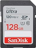SanDisk Ultra SDXC UHS-I Speicherkarte 128 GB (Für Kompaktkameras der Einstiegs- und Mittelklasse, U1, C10,V10, 120 MB/s Übertragung)
