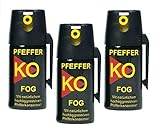 DD-Tackle 3er Set Pfefferspray Tierabwehrspray Ballistol Fog