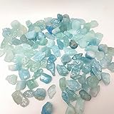 Natürlicher rosa Beryll Kies Morganit Rock Aquamarin Mineral Probe Dekoration Fengshui Stein für Schmuckherstellung DIY-10g Aquamarin_0.5-1