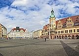 CALVENDO Leipzig - Spaziergang durch Epochen, Poster DIN A1 quer, Bilder, Kunstdruck, Wandbild, Wanddeko, Prints ohne R