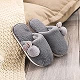 Perferct Mens Slippers Size 7-Plush Fleece Lined House Shoes Indoor-Christmas-Cute Cartoon Plush Slippers, Children's Non-Slip Slippers,A,28-29