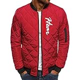 ZzCityTK Herrenmantel Baumwolltop mit Kapuze Winter warme Baumwolljacke Leichte Daunenmantel Einfarbig Strickjacke Schlank Jacke Langarmjacke Outdoorjacke Sporttop übergroße lockere Freizeitjack