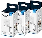 WiZ  Smart Plug, 3-er Pack, verleiht jeder Steckdose smarte Funk