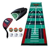 YYQQ Setzen von Matten Golf Schlagmatte, Chipping Und Putting, Golf Auto Rückkehr Puttingmatte, Golf Training Indoor Outdoor Golf Putting Trainer Matte Setzen von MAT inneng