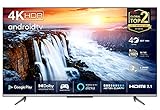 TCL 55P721 LED Fernseher 55 Zoll (139cm), 4K HDR, Ultra HD, Smart TV mit Android 11, rahmenloses Design (Motion Clarity, Game Master, Dolby Vision & Atmos, kompatibel mit Google Assistant & Alexa)