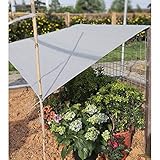 Xrdbfd Schattennetze, Schattiernetz Für Gewächshäuser, Sonnensegel Für Terrassen, Sichtschutzgitter Für Garten Im Freien, Pflanzenschutzabdeckung, Graues Sonnenschutz-schattentuch,3x5m(10 * 16ft)