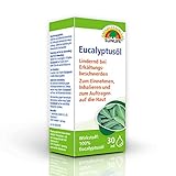 SUNLIFE Eucalyptus-Öl: Ätherisches Öl zum Einnehmen, Inhalieren und Auftragen bei Erkältung und rheumatischen Beschwerden, 30