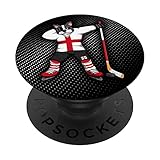 Dabbing Französische Bulldogge England Eishockey-Fans Trikot Sport PopSockets mit austauschbarem PopGrip