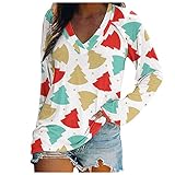 Weihnachten Oberteile schwarz Elegante Oberteile für Hochzeit Schlafanzug Damen Sommer rot Hemd Damen Norweger Pullover Schlafanzug Damen Sommer Pulli Oversize pattyboutik Pullover Herbst D