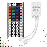 44 Key Tasten LED RGB IR Remote Controller Fernbedienung 12V 6A Kontroller Steuerung für RGB Strip SMD 2835 5050 Streifen Lichtband Farbwechsel Led L