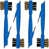 Spares2go 3-in-1-Ofen-Regal/Herd-Gasbrenner, Reinigungs- und Scheuerbürste, 4 Stück