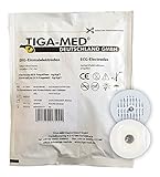 EKG Elektroden mit Festgel/Solidgel 43 mm 100 Stück Einmalelektroden Einmal- Klebe- Elektroden Typ: Tiga-Med Profi Qualität!