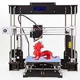 Officeink A8 3D Prusa Drucker Kit DIY Holzrahmen Hohe Präzision LCD Bildschirm Desktop 3d Printer Bausatz Mit 1.75mm ABS/PLA Filament, Bau Messung 220 * 220 * 240 mm Druckgröß