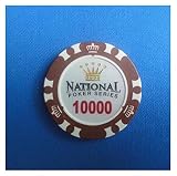WERTYU Casino-Chips Poker Chips Crown Chip Großhandel 12 Teile/los Krone National Poker Chips 14g Texas Hold'em Poker Chips Clay + Eisen Poker Club Value Casino Chip (Color : 10000value12PCS)