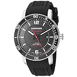 Wenger Roadster Herren Uhr analog Quarzwerk mit Silikon Armband 01.1841.102