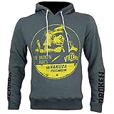 Yakuza Premium Herren Sweatshirt 3120 graublau Hoodie XL