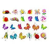 Oblique-Unique® Schmetterling Tattoo Set 48 Stück Kindertattoos Tattoo Verschiedene Motive Kinder Sp