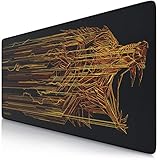 CSL-Computer Titanwolf XXL Speed Gaming Mauspad - 900 x 400 mm - XXL Mousepad - Tischunterlage mit Titanwolf-Motiv - verbessert Präzision und Geschwindigkeit - Stabiler Halt auf glatten Ob