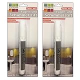 2er Set Fugenstift Schimmelstift Weiß Schimmel Entferner Fugenweißstift Fugenmarker Schimmelentferner Fugenweiß