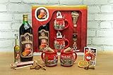 Feuerzangentasse Geschenkset, Klassisch, Rot/Historischer Markt - für Feuerzangenbow