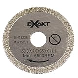 Exakt Kreissägeblatt für EC-310N & EC-320 – G50 – 50.8 x 1.6XG50 x 11.1 – RPM 5500 – Für Fliesen & Feinsteinwerkzeug