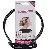 JUSTFOX - Frisurenhilfe Haarreif mit Haarband in Schw