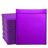 Switory 25 Stück 21,6 cm x 32cm Poly Bubble Mailer Gepolsterte Umschläge Bubble Lined Poly Mailer Self Seal für die Verpackung (Lila)