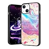 Rosa Marmor Hülle Für iPhone 12 Pro Motiv Handyhülle Hart Aluminium Back Cool Marble Stein Pattern Design Weich TPU Krahme Stoßfest rutschfest Schutzhülle Shockproof Protective Phone Case C