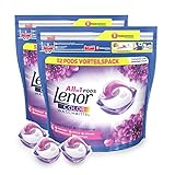 Lenor Waschmittel Pods All-in-1, Color Waschmittel, 104 Waschladungen, Farbschutz, Amethyst Blü