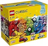 LEGO 10715 Classic Kreativ-Bauset Fahrzeuge, Bunte Bausteine, Bauspielset mit Reifen und Rädern (422 Teile)