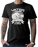 HARIZ Herren T-Shirt Papa Collection 36 Designs Wählbar Schwarz Vatertag Weihnachten Männer Geschenk Karte Urkunde Papa11 Vater & Tochter – Herz & Seele XL
