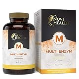 Verdauungsenzyme - Umfangreicher Komplex mit 6 Enzymen + Betain HCL - Mit Bromelain, Papain Amylase, Catalase, Lipase - Hochdosiert - Vegan - 120 magensaftresistente Kapseln (Bright JC Caps®)