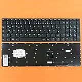 DEUTSCHE - Tastatur Keyboard ohne Beleuchtung, Rahmen für Lenovo Ideapad 110-15IBR