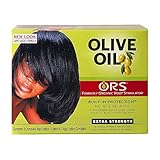 Relaxer / Glättungscreme Organic Root Stimulator Olive Oil Built-In Protection No-Lye Hair Relaxer System Extra Streng