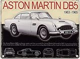 OPO-T Aston Martin DB5 Metall Advertising Zeichen (Large 400mm X 300mm)