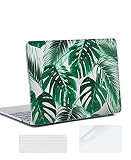 Hülle Kompatibel mit MacBook Air 13 Zoll 2020/2019/2018 Release, Plastik Hartschale Schutzhülle&Displayschutz&Tastaturschutz für New MacBook Air 13 Zoll M1 A2337/ A2179 / A1932, Laub 02