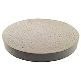 daniplus Pizzastein Brotbackstein aus Schamott rund Ø 260 mm lebensmittelecht für Backofen, Grill, Kugelg