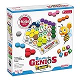 Lúdilo - Schlacht von Genios Jr, 3D-Puzzle, Bildungstisch, Puzzles für Kinder mit Holzstücken, Brettspielen, Logik und Geschwindigk