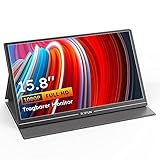 BOIFUN Tragbarer Monitor, 15,8' Typ-C 1080P Tragbarer Monitor mit IPS-Bildschirm, 100% sRGB-Spielmonitor mit HDMI für Laptop PC PS4 Xbox Phone, Plug and Play & Smart C