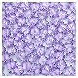 Heinside Geflochtene Charm-Anhänger mit 5 Sternen, 8 mm, facettiert, lose Stern-Perlen, Schmuckdesign, Designs (Farbe: Violett)