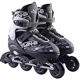 XIUWOUG Verstellbare Inline-Skates,Herren Damen Inliner Rollschuhe ABEC-7 Kugellager,Komfortable, Atmungsaktiv für Anfänger/Erwachsene/Kinder,L(39~42)