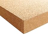 Tepcor® Korkplatte Pinnwand 915 x 610 x 3 - 25 mm stark (40 mm) | Hochwertige Korkplatte | Geeignet als Pinnwand, Modellbau oder als Bastel-Unterlage, Trittschalldämmend, W