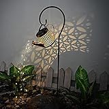 Doublehero LED Solarlaterne für Außen, Gartendeko Solarlampen Dekorative Solarlampe Garten Laterne IP55 Wasserdicht Solarlampe, Giesskanne Stil Lights Solarleuchten Lichterk