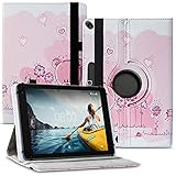 Nauci Tablet Schutz Hülle kompatibel für Medion LifeTab E10414 P10612 P10610 P9701 P10603 P10606 P10602 P9702 X10302 P10400 Schutzhülle Case 360 Drehbar, Farben:Motiv 2