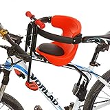 Futchoy Fahrrad Kinder Sicherheitssitz Vordersitz 30KG kindersitz Vorder Sitz Handrail Kissen Fahrrad Kindersitz Mit Rückenlehne - R