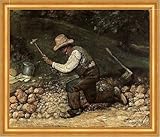 Kunstdruck Die Steinklopfer Gustave Courbet Arbeiter Strassenbau Studie H A3 0486 G
